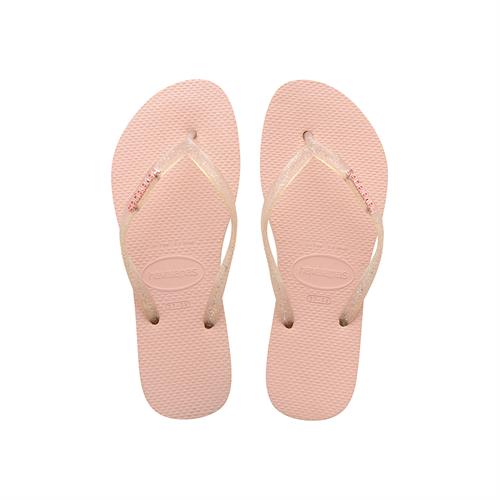 Havaianas Slim Logo Metallic- ורוד בלט