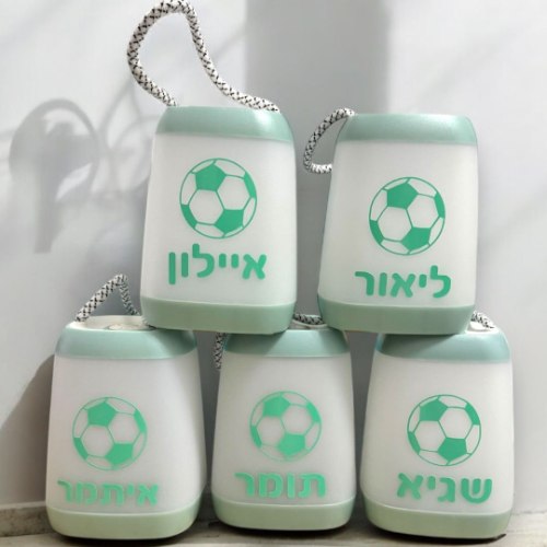 עששית ממותגת שם הילד