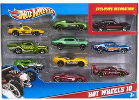 מארז 10 מכוניות Hot Wheels