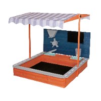 ארגז חול עם ציליה מעץ לילדים (100X100X120 סמ) W01D330B מאת בית העץ