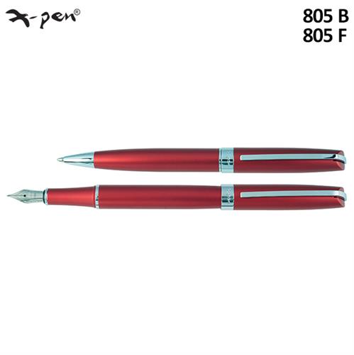 עט לג'נד אנודייז אדום כסף צפורן XP-805f X-Pen LEGEND Anodize