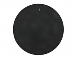 מראה עגולה מסגרת מתכת צבע שחור קוטר 100 ס"מ