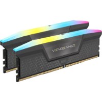 מערכת גיימינג Benda iCUE Build V1 – שני מודולי זיכרון RAM בצבע אפור כהה עם תאורת RGB צבעונית