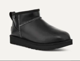 UGG -1163490 BLK קלאסיק אולטרה מיני עור שחור