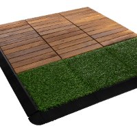 מארז 9 יח' אריחי דק 30*30 ס"מ 6 ישרים עץ Acacia חום בהיר