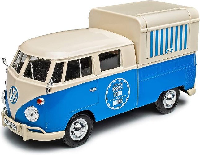 מוטורמקס פולקסווגן פוד טראקMotormax Volkswagen Type T1 בקנה מידה 1:24 – דגם אספנות איכותי