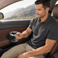 מעמד כוסות מתקפל ואוניברסלי לרכב דגם GripDrive