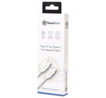 כבל PD טייפ-סי לטייפ-סי באורך 1 מטר - דגם ST500 מבית SmarTech - מהירות, אמינות ועמידות במוצר אחד