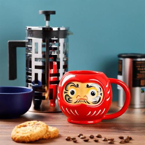 ספל גדול בובת דארומה יפנית  Daruma
