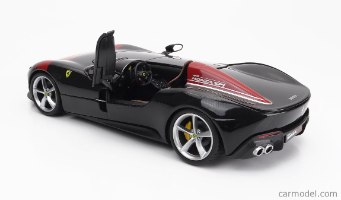 דגם בוראגו מכונית פרארי מונזה שחורה 1/24 Bburago Ferrari Monza SP1