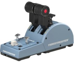 מצערת טיסה Thrustmaster TCA Quadrant Airbus Edition PC – פריט בודד בצבע אפור-תכלכל עם מנופי מצערת כפולים