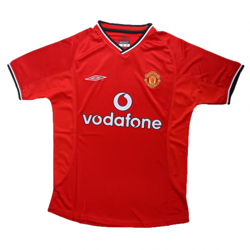 00/02 Manchester United Home Red Retro Jerseys Shirt