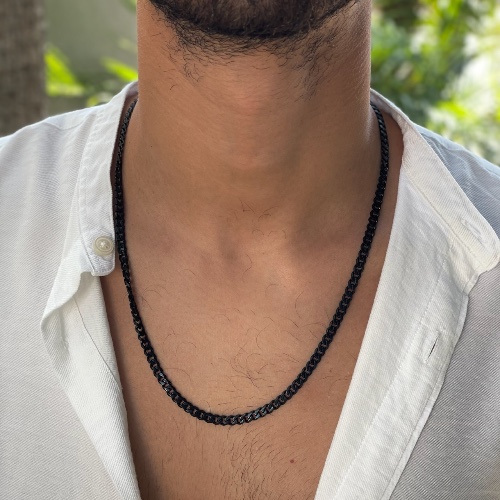 Cono necklace Black 5mm