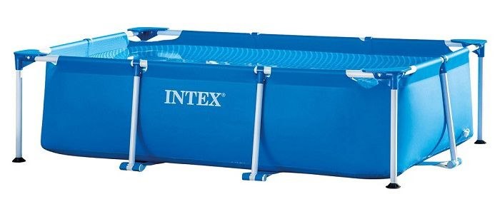 בריכת עמודים מלבנית כחולה | 260X160X65 ס"מ | מקט INTEX | 28271 | קפיץ קפוץ