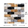 דגם - 11 - מדבקות טפט לקיר בעיצוב לבנים תלת-ממד - מבחר דגמים