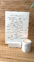 סט תפילת נר לרחל אימנו – מעמד ברכה ופמוט מבטון פולימרי