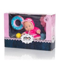 בובה לולה תינוקת 20 ס"מ עם ערכת מקלחת