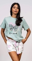 סט פיג'מת כותנה וויסקוזה Butterfly