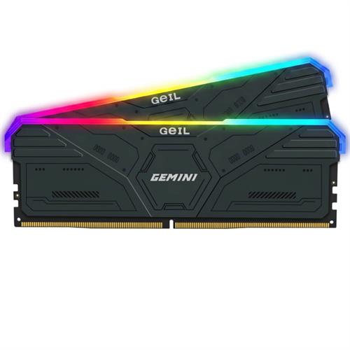 זיכרון GeIL DDR5 32GB (2x16GB) 5600 CL38 GEMINI RGB AMD Edition אפור