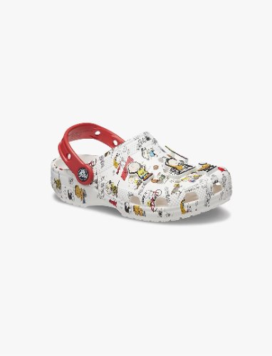 Crocs  Crocs Peanuts Classic Clog K - כפכפי קלוג קרוקס לילדים בהדפס סנופי ובוטנים