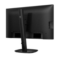 מסך מחשב עסקי 24 אינץ' Philips 24B2U3301 – גבו השחור של המסך המורכב על מעמד מציג חיבורים