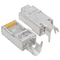 תקע קונקטור מסוכך CAT5e לכבלי רשת RJ45