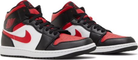 Air Jordan 1 Mid Bred Toe