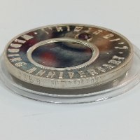ליום הנשואין- שנת 1990, מדליה כסף/935, 37 מ"מ, החברה הממשלתית למדליות ולמטבע