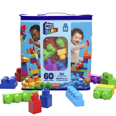 מגה בלוקס קלאסי - תיק כחול 60 חלקים