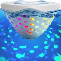 מקרן אור לד צף דגם עולם הדגים לאמבטיה ולבריכה – Fish World