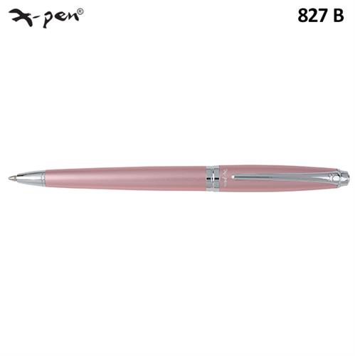 עט רגטה אנודייז ורוד כסף כדורי XP-827b X-Pen Regatta Anodize