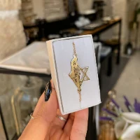 צמיד חריטה | מפת ישראל ומגן דוד