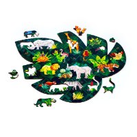 פאזל עץ צורני 130 חלקים ממלכת החיות Animal Kingdom
