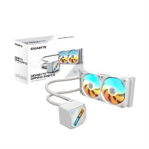 קירור נוזלי כפול Gigabyte Gaming 240 ICE 2XARGB 120MM Fan White
