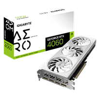 כרטיס מסך Gigabyte 4060 AERO OC 8GB White DP HDMI