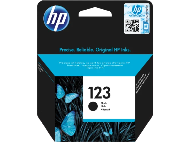 דיו למדפסת-מחסנית Ink Advantage מקורית שחור HP 123