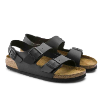 BIRKENSTOCK MILANO BLACK בירקנשטוק סנדלי יוניסקס שחור