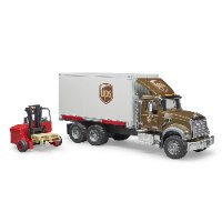 ברודר - משאית UPS + מלגזה - BRUDER MACK 02828