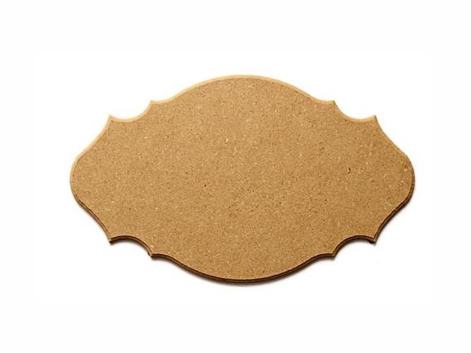 שלט משונן MDF מידה 18/30 ס"מ עובי 8 מ"מ עם פזה ^