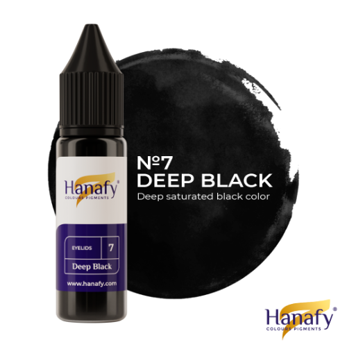 מס' 7 דיפ בלאק – Deep Black | פיגמנט לגבות / אייליינר | 15ml