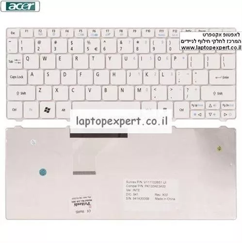 מקלדת למחשב נייד פאקרד בל Packard Bell EasyNote PAV80 Laptop Keyboard V101446BK1 , AEBU3P00110