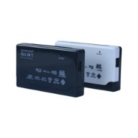 קורא כרטיסים צבע שחור Silver Line EL-650 – שני קוראי כרטיסים שחור ולבן עם חיבור USB בולט