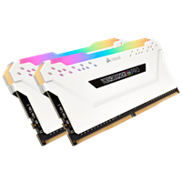 ז. לנייח Corsair DDR4 Vengeance RGB Pro 32GB 2X16 3200MHZ White