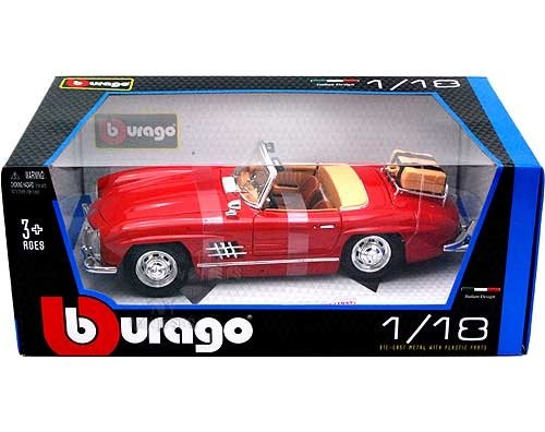 דגם מכונית מרצדס בנץ 300 SL טורינג 1:18 1957 BBurago Mercedes Benz 300 SL Touring