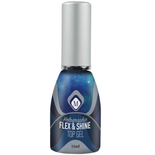 HOLOGRAPHIC FLEX & SHINE TOP GEL - טופ ללא ניטרול עם נצנצים