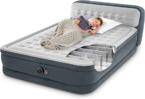 מזרן מתנפח זוגי King-Size עם משענת ראש וגב ומשאבה מובנית ‎236×152×46‎ ס״מ | INTEX | מק״ט ‎64448‎ |