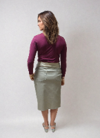 חצאית הריון כותנה צבע אבן