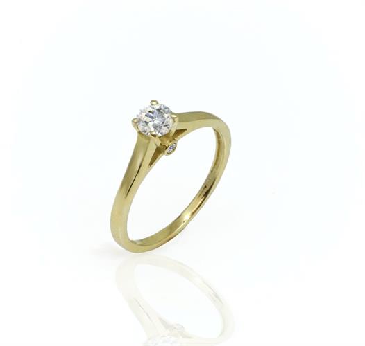 טבעת יהלום - טבעת יהלומים - טבעת יהלום  0.40 קראט