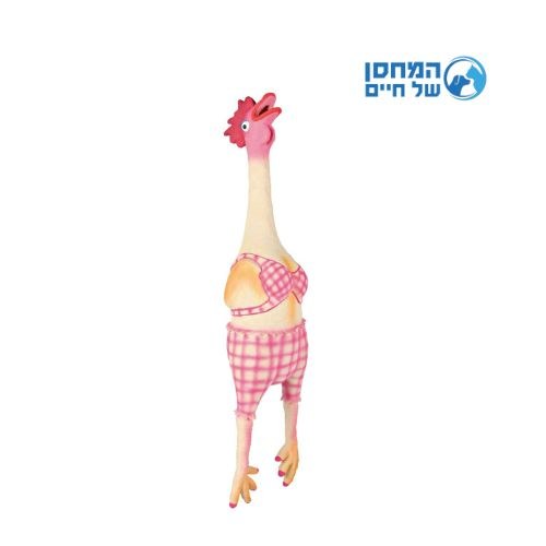 טריקסי צעצוע לכלב תרנגולת לטקס עם צפצפה 48 ס"מ