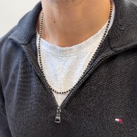 שרשרת טורמלין שחור לגבר